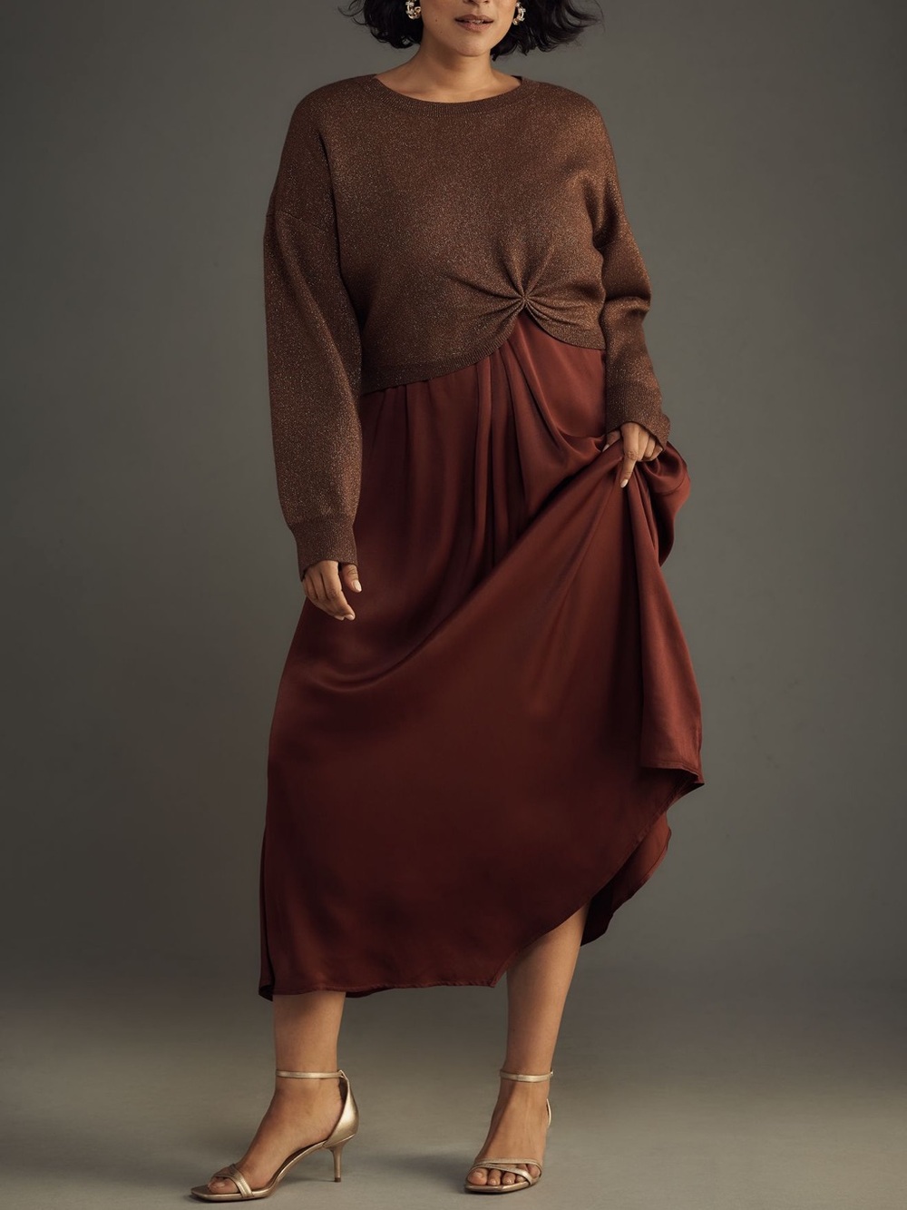 Anthropologie NEW The Gemini Twofer Sweater & Dress Set